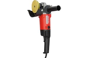 AUYART 1400w Ponceuse à Pierre à l'Eau Professional Engrenages à Double Réduction Ponceuse à l'Eau Avec Support Et Disque De Polissage Polisseuse à Diamant Set Granit Le Marbre