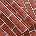 Produktbild GOUZI Selbstklebende Tapete Retro 3D-brick Brick brick Gewindestange Hintergrund, Retro Rot (Selbstklebende (3 m) Wall Sticker abnehmbare Wall Sticker für Schlafzimmer Wohnzimmer Hintergrund Wand Bad Studie Friseur
