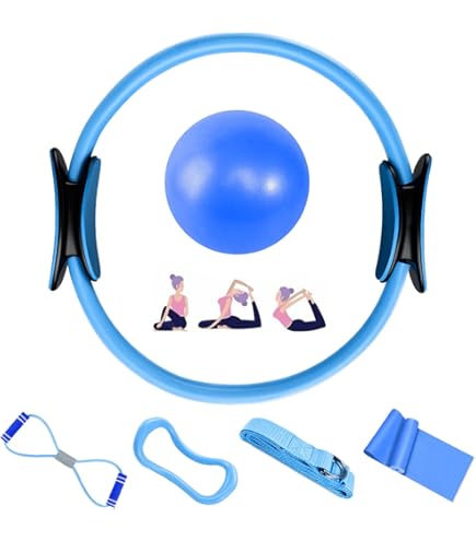 Pilates Ring – Fitnessring voor vrouwen & mannen, Pilates Circle voor buik, benen, billen – Pilates Reformer, Pilates Ring voor beginners & gevorderden – Hoogwaardige bekkenbodemtrainer, Ideaal voor