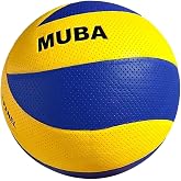 Muba Voleybol Topu Yapıştırma Soft Touch Voleybol Topu MB60 SARI-LACİVERT, Tek Ebat, MB6001, SARI-LACİVERT