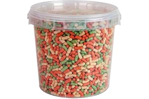 WALTER PRODUCTS WILDLIFE AND AQUATICS Walters Variety Super Mix (2L Tub) | Pond Fish Food for Goldfish, Koi and all Cold Water Pond Fish | Floating Fish Food Pond Pellets and Sticks in Stay Fresh EasyTubs