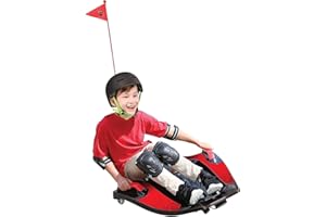 Rollplay 16711 Electric Sliding Vehicle, for Children from 6 Years up to Max. 50 kg, 12 Volt Rechargeable Battery, Up to 12km/h, Nighthawk, Red