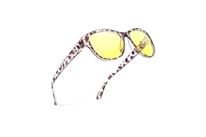 Myiaur Lunette Conduite De Nuit Pour Femmes - Design RéTro Stylé,Lunette Jaune Protection PolariséE UV400, Lunettes De Nuit Anti Eblouissement