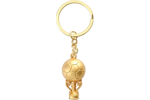 TRIXES Guld VM-pokal fotboll nyckelring, souvenir