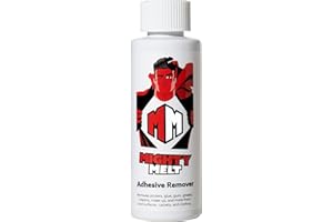 Mighty Melt Adhesive Sticky Stuff Remover for Cleaning & Removing Glue, Tape, Label or Sticker Residue | Chewing Gum Cleaner & Remove Substances from a Window, Carpet, Glass, Plastic or Fabric (125ml)