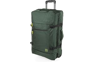 JASLEN - Valise Souple à roulettes. Sac Voyage Roulette - Valise Souple. Sac de Voyage à roulettes Résistant et léger - Valise Grande Taille. Grande Valise 101570, Kaki