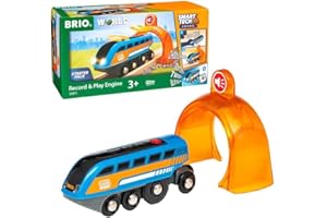 BRIO World - Locomotiva Parlante, Smart Tech Sound, Accessorio Pista Trenino, Set Costruzioni in Legno, Compatibile con Tutti i Prodotti BRIO, Giocattolo per Bambini 3+ Anni