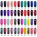 Elite99® Pick Any 8 Colours Soak Off Gel Nail Polish Top Base Coat 8pcs Manicure Gift Set