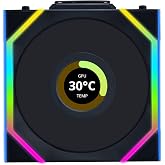 Lian Li UNI FAN SL WIRELESS LCD 1x120mm Siyah Kasa Fanı (G99.12SLLCD1W1B.00)