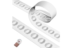 INNOHHUSTLE 50 Pcs NFC Tags Sticker with Original NTAG213 Chip Round NFC Stickers Adhesive Labels Transparent RFID Tags Rewritable 144 Bytes Memory Suitable for All NFC-Enabled Devices and Smartphones (Round)