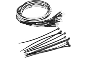 ‎DILWE Dilwe 10 Stück 5mm / 3mm Scheinwerfer LED-Lichter für RC Modell Drift Auto Zubehör