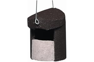 Erdtmanns Schwegler 00152/8 Halbhöhle zum Aufhängen für Hausrotschwänze | aus Holzbeton