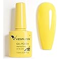 VENALISA Gel Nail Polish 1 Pcs From BELLE GAGA Bright Color Gel Polish Soak Off UV Gel DIY at Home Manicure Salon Nail Art For Girls Women (Yellow, 7.5ml-1 Unit)