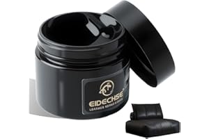 unillea Leather Repair Set Black, Liquid Leather Colour, Leather Care for Smooth Leather, Leather Cream for Sofa, Car Seat, Motorcycle Jacket, Scratch Repair, Liquid Leather Black, Faux Leather Repair