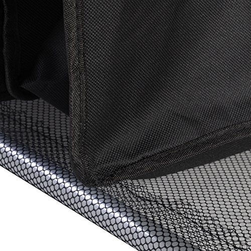 Wäschesortierer Wäschewagen Wäschekorb Wäschebox Wäschesammler mit 4 Fächern Wäschebeutel Wäschesack Wäschetasche in schwarz - 4