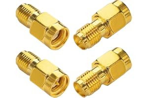 Boobrie RP-SMA to SMA Adapter Kit WiFi Antenna Adapter for WiFi Antenna Goggles FPV Drone Signal Booster Pack of 4