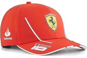 PUMA Scuderia Ferrari Kids 2024 Charles Leclerc Cap Burnt Red One Size Fits Most
