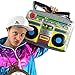 Produktbild German Trendseller Aufblasbares Radio XXL  Ghettoblaster  46 cm x 30 cm  Party Dekoration  Rapper und Gangster  Boom Box  80´s - 90´s  Karneval / Fasching