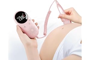 Hlfoaih Algoritmo Inteligente de reducción de Ruido, 135 g Compacto y portátil, Sensor avanzado, Pantalla Grande LED de Alta definición, un Buen Regalo para Las futuras Madres.