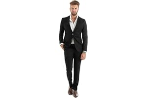 GIOSAL Abito Uomo Monopetto Vestito Completo Giacca Pantaloni Elegante Vari Colori