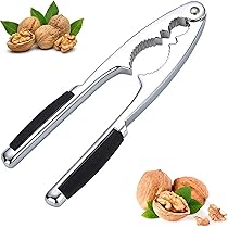 Multifunktionaler Nussknacker Aus Alu-Legierung - Für Walnüsse, Haselnüsse & Mandeln Mit 2 Bürsten