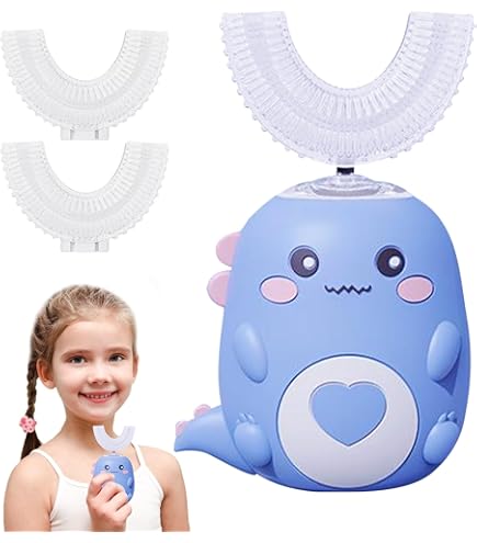 Kids Electric Toothbrush U-Shaped Whole Mouth Automatic Brush For Children & Toddlers (2-6 Year