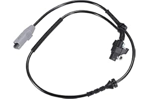 X AUTOHAUX Rear Left Right ABS Sensor Fit for Peugeot 3008 MPV - 1 Pcs Black