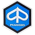 RMS Emblem “Piaggio” hexagonal cascade etc. aluminium, self-adhesive 25x30 mm for Vespa 50/ET3 etc.