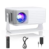 AKIYO O1 Mini Projector 2026 Upgraded Supports Car Keystone 1080P 16000L | 360° Rotating Projector Small for Home Cinema, 50%