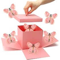 Papillons Magiques Volants - Lot De 10 - Pour Cartes Surprises Et Cadeaux - Couleurs Aléatoires - 8