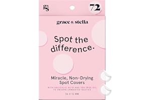 grace & stella Award Winning Spot Patches (Invisible, 72 Count) - Dermatologist Tested Hydrocolloid Pimple Patches - Absorbs Gunk & Flatten Breakouts - Acne & Blemish Treatment - Vegan & Cruelty Free