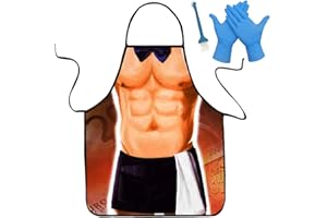 VemeFufu Tabliers de Etanche pour cuisine - Tablier drôle et sexy pour femmes hommes - Tablier pour Barbecue Fête - Tabliers de Oktoberfest - Tabliers de Idée Cadeau D'anniversaire de Noël pour Amis