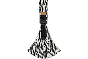EnixwH Fular Portabebe, Portabebes Recien Nacido, Porta Bebes, Mochila Bebe Portabebes, Mochila Porteo Ergonomica, Portabebés Ajustable para Bebés De 0 A 36 Meses, Hasta 15 KG (Patrón de Cebra)