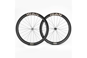 ICAN AERO 52 Disc 1415g Juego de ruedas de bicicleta de carretera de disco de carbono Ancho interior 21mm Radios Sapim CX-Ray Shiman0/S.ram XDR Rueda libre