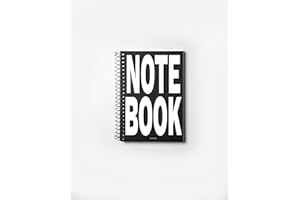 OD OCTÀGONDESIGN OCTÀGON DESIGN | CleverCanvas A5 - Libreta de espiral profesional - Papel de calidad ideal para escribir o dibujar - Tamaño similar A5 - Pauta de puntos - Diseño atrevido - Tapa semi-dura - Negro