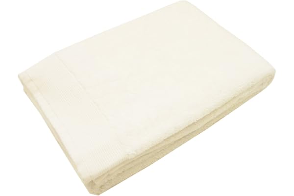 Blanc des Vosges Eponge unie Serviette de Bain Coton Blanc 55x110 cm