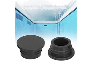 ‎SHUNFAJI 2 Stück Poolleiter Gummipuffer, Leiter Gummistopfen Stoßstange Ersatz Sicherheitsschutz Schwimmbadzubehör Leiterpuffern für Schwimmbadleitern, weißen (Schwarz)