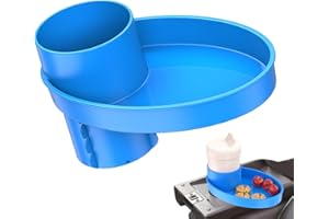 SHICHANGDA Car Seat Cup Holder Snack Tray | Car Seat Snack Tray Cup Holder | Travel Tray for Kids Car Seat | Storage Tray Stroller Snack Tray for Most Car Seats, Travel Accessories