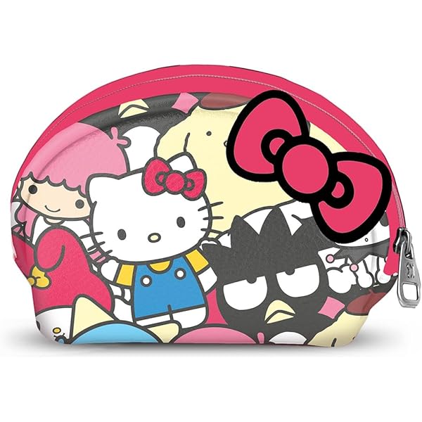Borsa A Tracolla Hello Kitty A Forma Di Cuore - 21x15.5cm - Multicolore - Scomparto Unico Con Zip - Foto 2