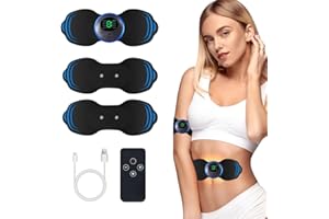 YUCEN Christmas Gifts Wirelss TENS Machine for Pain Relief, Nerve Muscle Stimulator for Pain Management with 8 Modes,19 Levels, Mini Neck Massager,Rechargeable TENS Unit for Back,Neck,Shoulder,Knee,Body