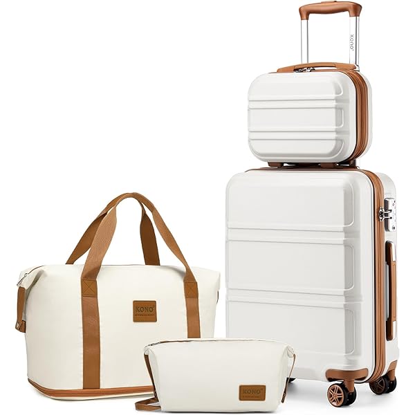 Joyway Set Valigie 4 Pezzi Con USB E Portabicchieri | Guscio Duro, Ruote 360&deg; | TSA Lock