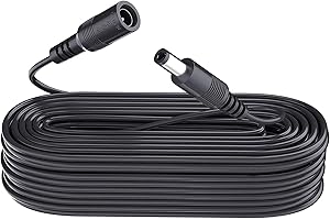 Anlink Power Extension Cable,DC 12V Power Adapter Extension Cord, 10M 33ft 2.1mm x 5.5mm, Compatible with 12V DC Adapter Power Supply or Wall Charger for CCTV Security Camera IP Camera(Black)