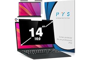 PYS Magnétique Filtre de Confidentialité pour Ordinateur Portable 14 Pouces 16:9 - Ecran Confidentialité Anti Espion, Film Anti-Lumière Compatible avec HP/Dell/Acer/Lenovo/Samsung/ASUS