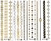 Beautiful Metallic Temporary Tattoo Bracelet Set - (Set 2) by ReignBeau B