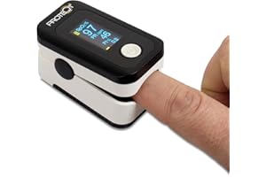 RELIANCE MEDICAL Proteqt Fingertip Pulse Oximeter, Rapid and Accurate Readings, Effectively Measuring SpO2, Multi-Function with HD OLED Screen & Reminder Alerts, UK Approved Medical Device