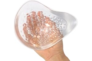 ONEFENG Symmetrisch Mastektomie Prothese,Schwimmen Brustprothesen Konkave Brustform Postoperativ Silikon Brüste BH Einlagen für Damen Bikini(1 Stück)