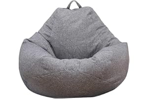 N/T Ghopy - Fodera per pouf a pera (senza imbottitura!!!), da salotto, per divani, grandi poltrone o chaise longue, per interni ed esterni, per adulti e bambini, blu, S (70 x 80 cm)