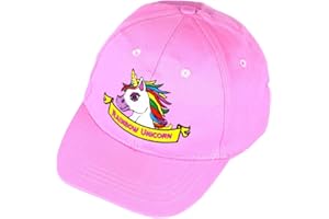Palgrave Ltd Kids Children Girls Rainbow Unicorn Cap Summer Sun Hat 2-8 Years