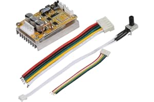SAMFOX Contrôleur de Moteur - DC 5V-36V 350W Brushless Contrôleur Moteur BLDC PWM Conseil Pilote