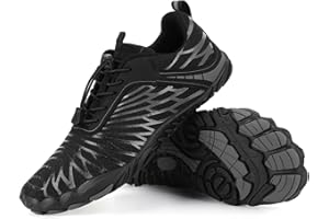 BIBHOLY Barefoot Shoes Mens Womens for Autumn Winter Hike Shoes Wide Fit Trainers Zero Drop Trail Running Shoes Lightweight Outdoor Walking Footwear Casual Sneakers